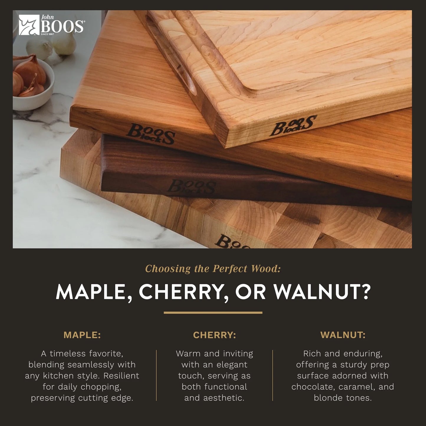 Maple Wood Cutting Board for Kitchen, 30 x 24 inches H590