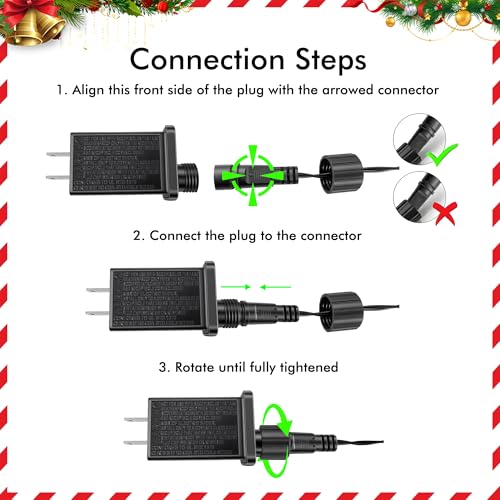 Christmas Projector Lights Outdoor, Red & Green with Remote and Timer, IP65 Waterproof Q3610