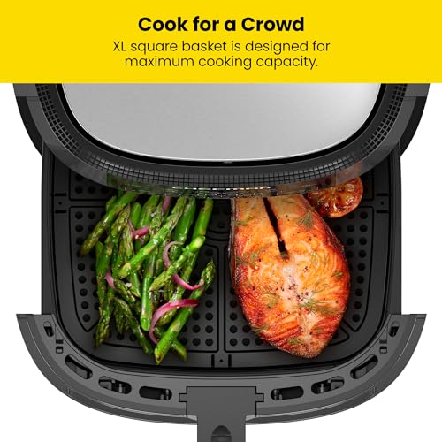 XL 8-Qt Touch Digital Air Fryer, Nonstick Dishwasher-Safe, Stainless Steel P242