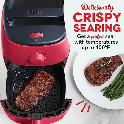 Electric Air Fryer Oven, 2.6 Qt., Grey, Compact, Auto Shut Off, 1000-Watt L764