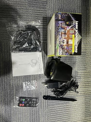 Christmas Laser Projector Light Outdoor, RGB Firefly Moving Lights, IP65 Waterproof for Garden Yard Party Decor W6136