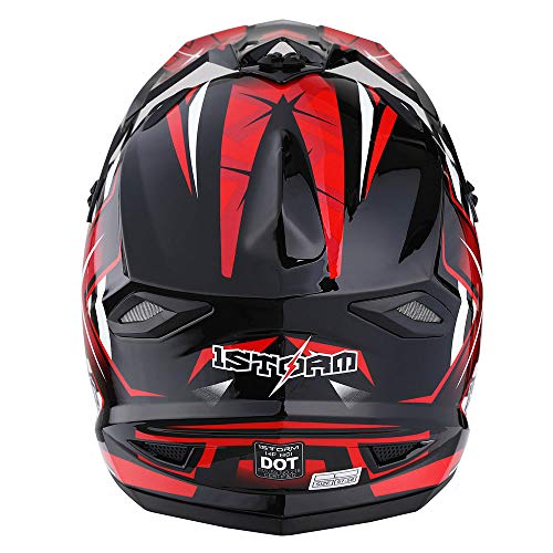 Adult Motocross Helmet Full Face Racing Style Matt Black U258