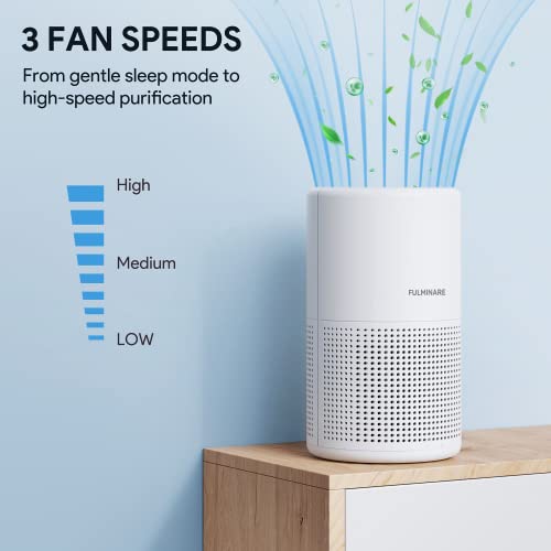 H13 True HEPA Air Purifier for Bedroom, Quiet with Night Light R447898