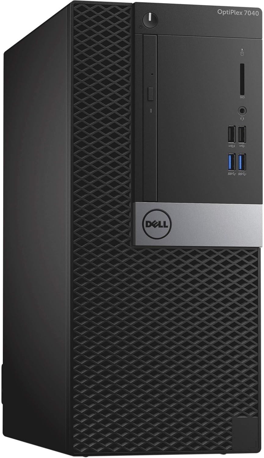 Dell Optiplex 7040 Mini Tower, Intel Core 6th Generation i5-6500 Processor, 8 GB DDR4, 1 TB HDD, Windows 10 Pro (Renewed)