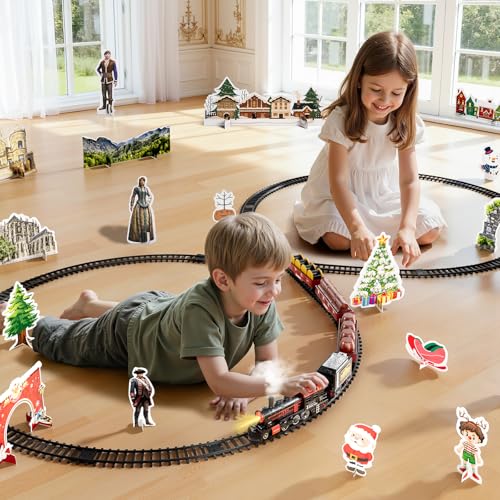 Electric Train Set for Kids with Lights and Sounds H492
