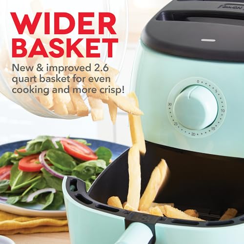 Electric Air Fryer Oven, 2.6 Qt., Grey, Compact, Auto Shut Off, 1000-Watt L764