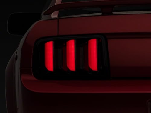 Raxiom Gen5 Tail Lights; Black Housing; Smoked Lens (05-09 Mustang)