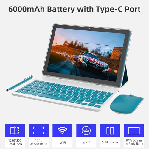 10 Inch Tablet with Keyboard and Stylus H829