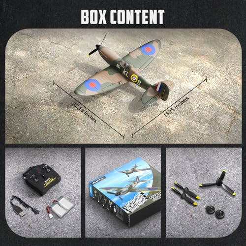 RC Plane 3 Channel Remote Control Airplane Fighter Toy, 2.4GHz 6-axis Gyro, Easy to Fly for Adults Kids Beginners Q215470