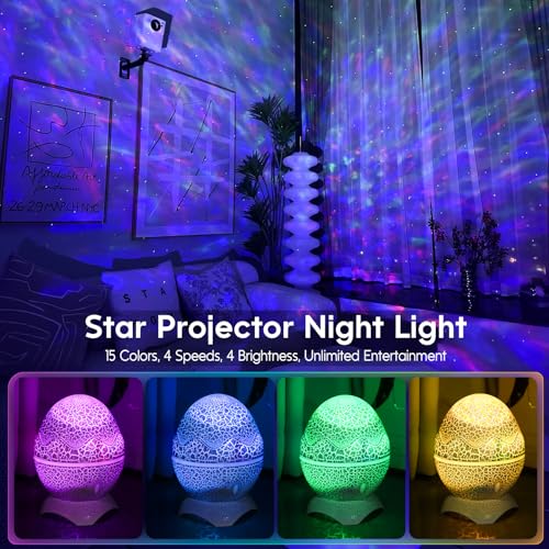 Star Projector with Bluetooth Speaker and White Noise for Bedroom U548539