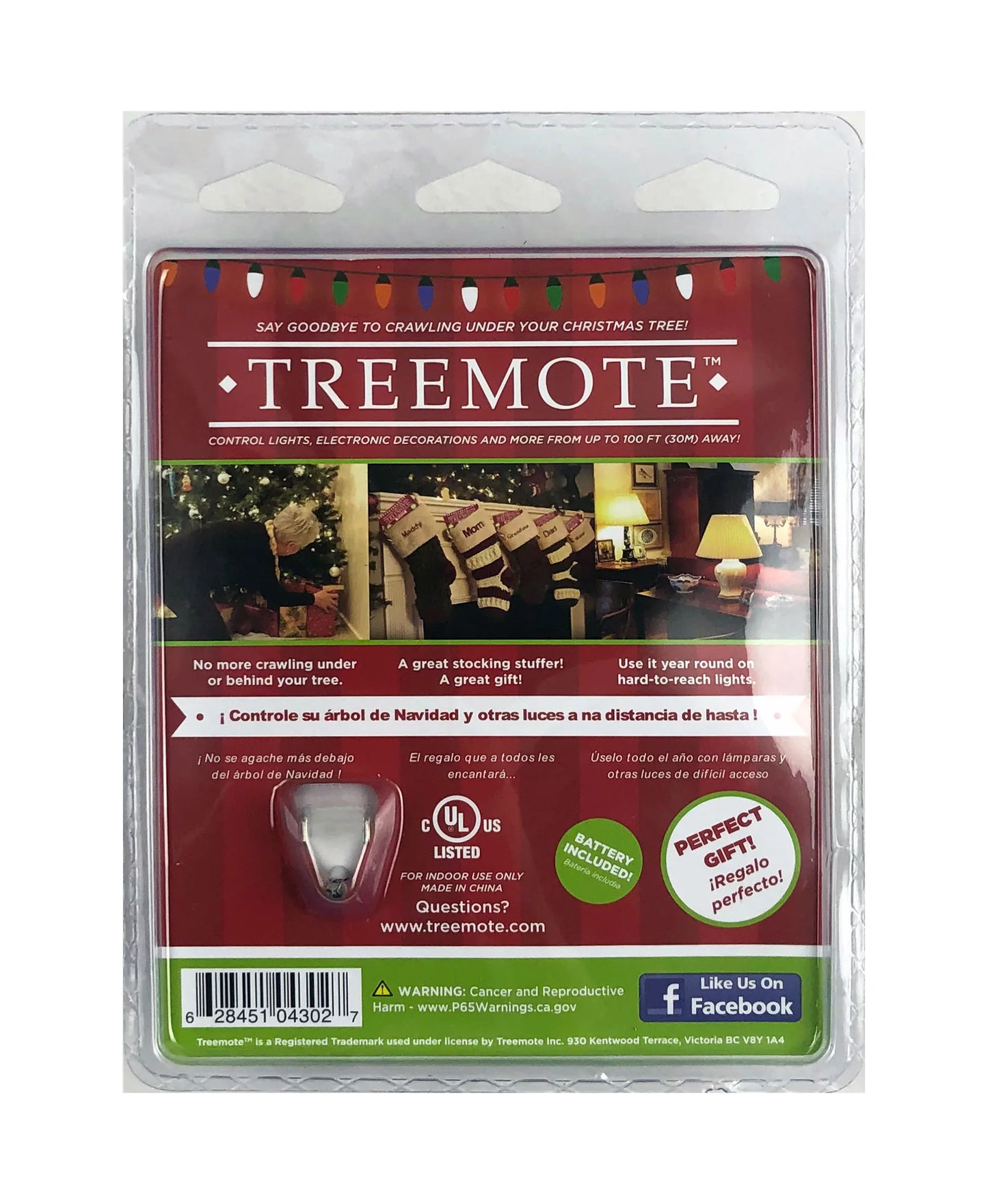 Christmas Tree Remote Wireless Switch Controls Lights B940