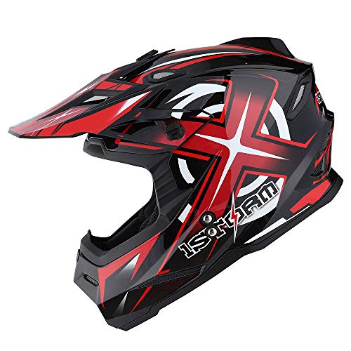 Adult Motocross Helmet Full Face Racing Style Matt Black U258