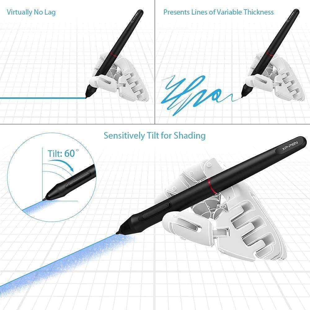 Drawing Tablet with Screen, 120% sRGB, 8192 Levels Pressure C233