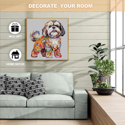 Wooden Puzzle for Adults, Shih Tzu Design, 190 Pieces D1036