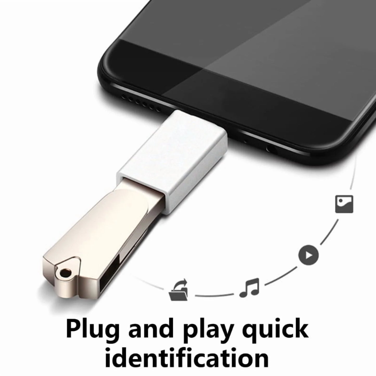 USB C to USB 3.0 Adapter, Male to Female OTG Converter for Phones and Laptops E601589
