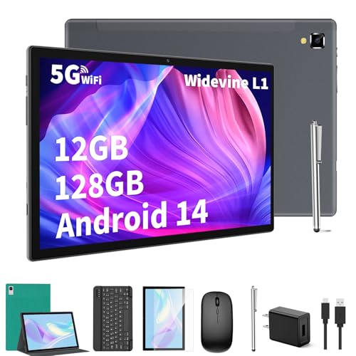 10 inch Android Tablet with Keyboard, 12GB RAM 128GB ROM, 8000mAh O5731
