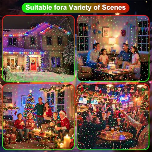 Christmas Laser Projector Lights Outdoor Indoor with Remote Control H369
