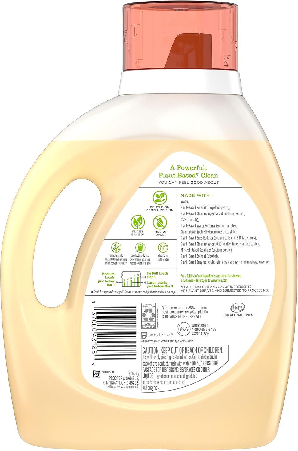 Unscented Liquid Laundry Detergent, 69 fl oz, 48 loads M779550