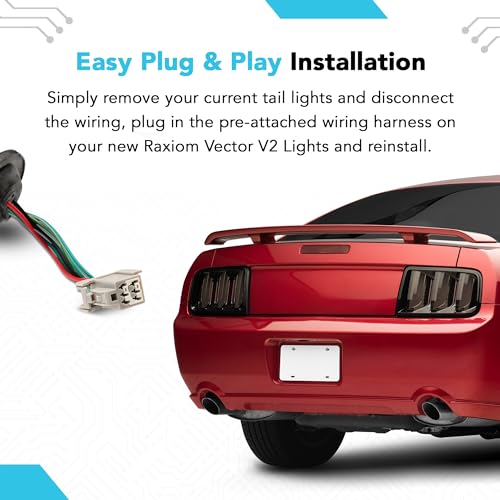 Smoked Lens Tail Lights for 05-09 Mustang J740