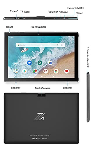 10 inch Android Tablet, 6GB RAM, 32GB ROM, WiFi 6, IPS Screen B37979