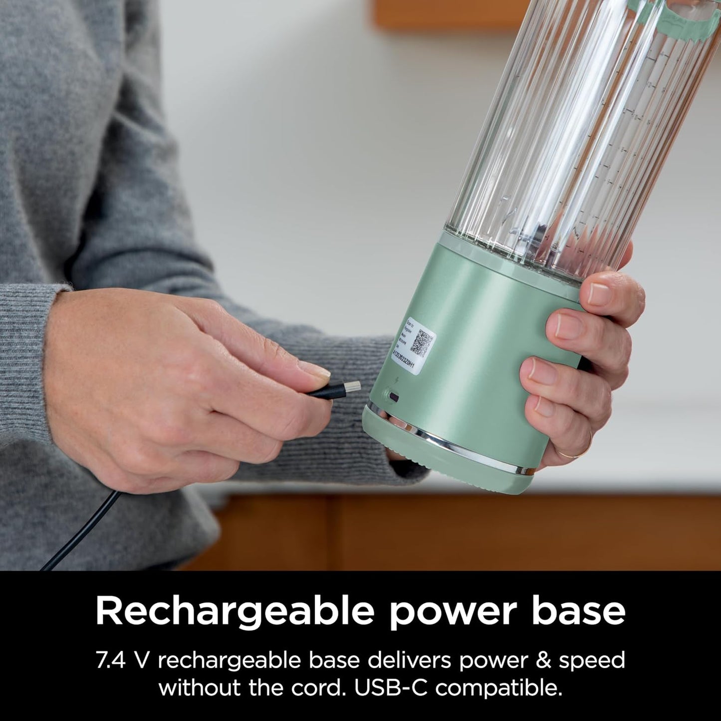 Portable Blender, Cordless, 18oz, for Shakes and Smoothies, BPA Free, USB-C Rechargeable G573