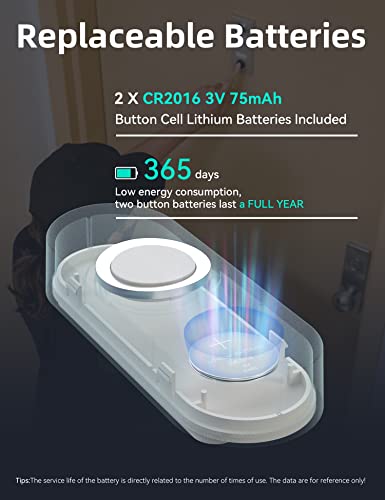 Wireless Doorbell with 2 Buttons and 2 Receivers, Waterproof, 1000ft Range Z6333