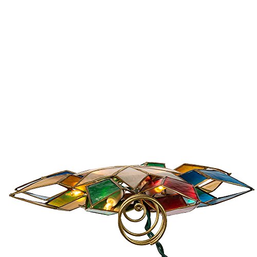 10-Light Multi-Color Capiz Star Tree Topper Y371