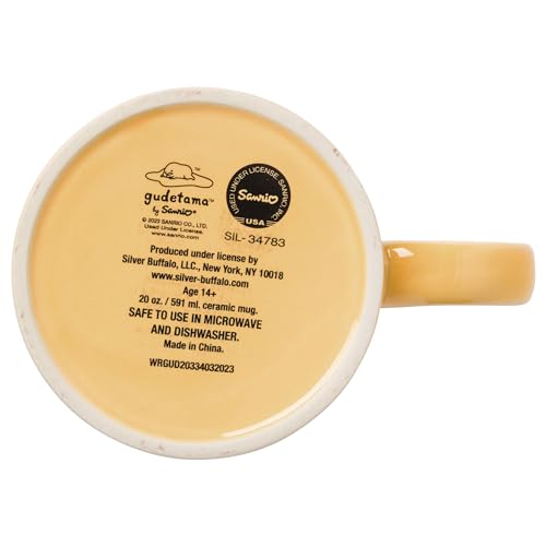 Sanrio Gudetama Lazy Egg Ceramic Mug, 20 Ounces Q726245