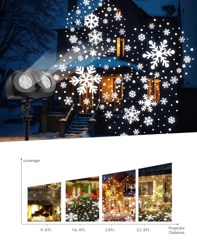Laser Christmas Projector Lights Outdoor with Remote, Waterproof X1878