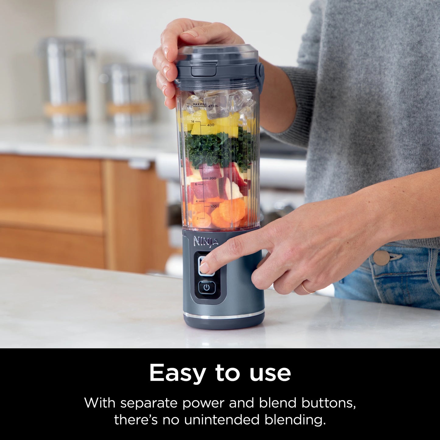 Portable Blender with Leakproof Lid, 18 oz I874