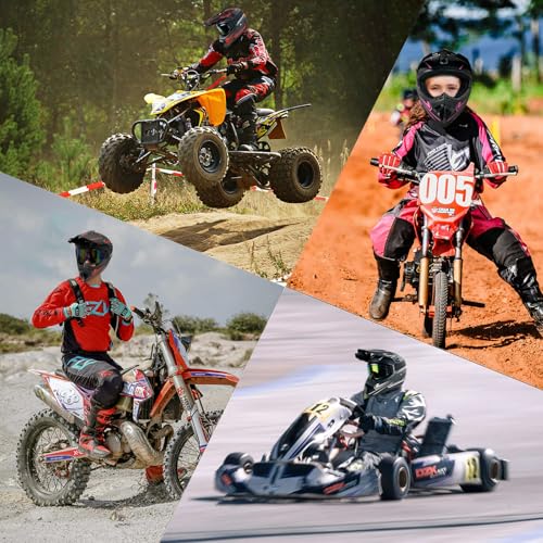 Kids Motocross Helmet with Goggles Gloves & Mask, Full Face ATV Dirt Bike Helmet Y3452