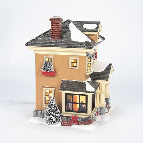 Porcelain Snow Village Christmas Lit House H502