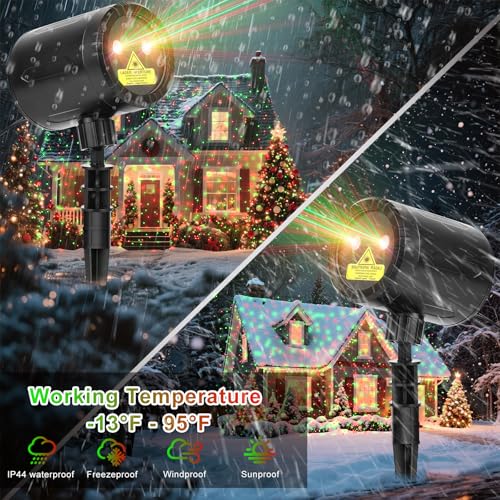 Christmas Laser Projector Lights Outdoor Indoor with Remote Control H369