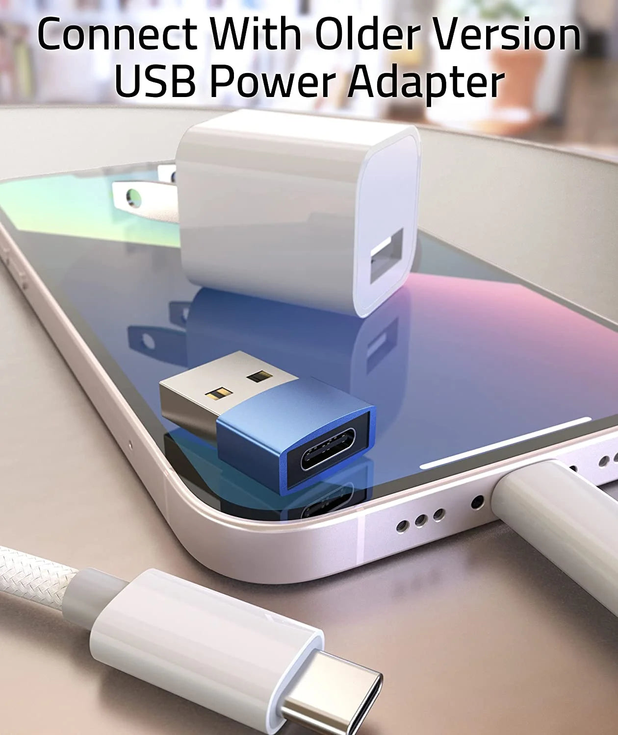USB C Female to USB A Male Adapter 3 Pack L9627