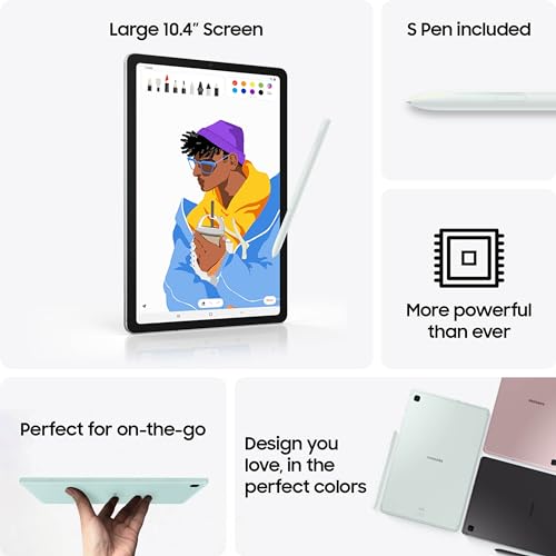 10.4" 64GB WiFi Android Tablet with S Pen, Chiffon Pink H6135