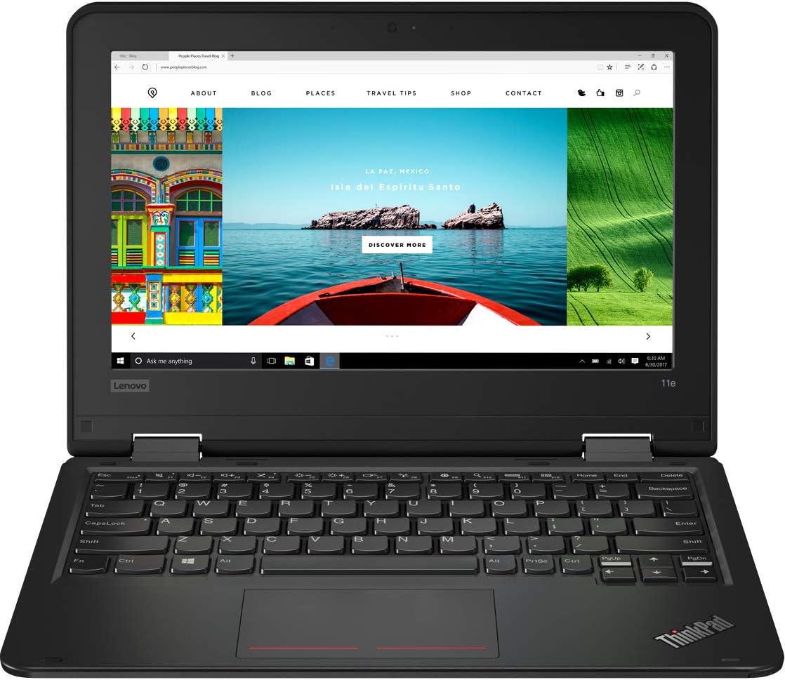 Lenovo ThinkPad 11E (4th Gen) 11.6-Inch Laptop (8GB RAM, 256GB SSD, Intel Celeron 2.20GHz, Windows 10 Pro) (Renewed)