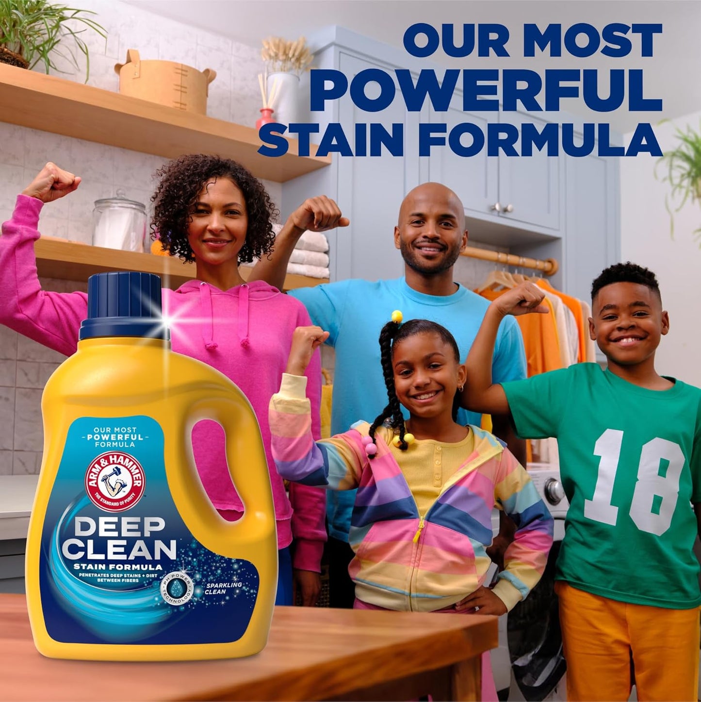Liquid Laundry Detergent, Deep Clean Stain Formula, 102 fl oz D3793