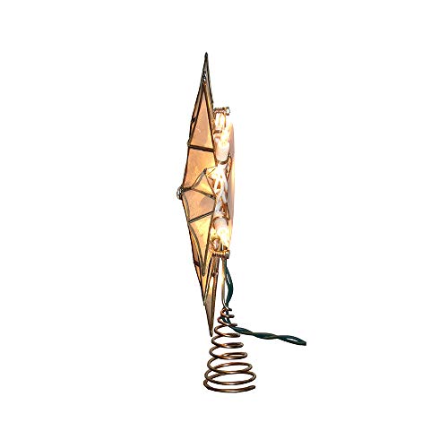 Capiz Star Treetop with Center Gem Y10516
