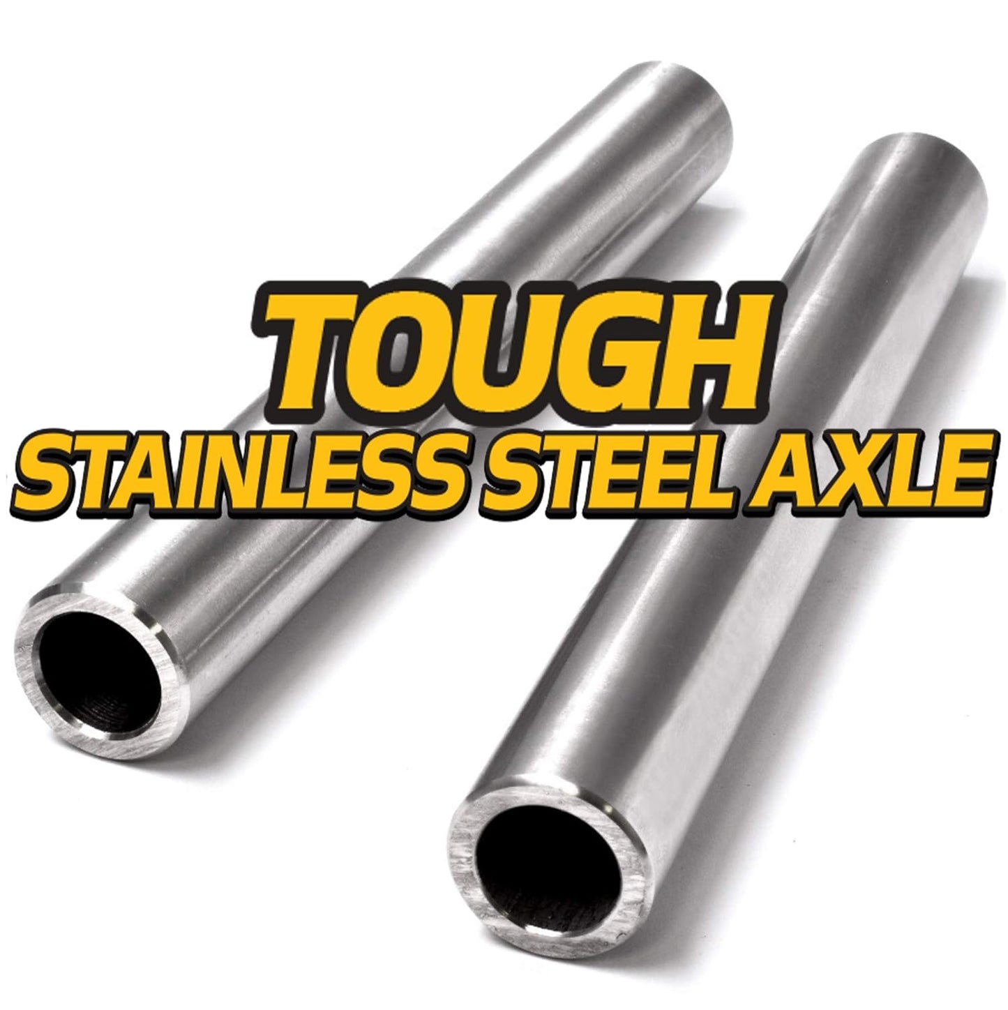 Stainless Steel Front Wheel Axle & Bearing Conversion Kit (6" Sleeves) Q397873