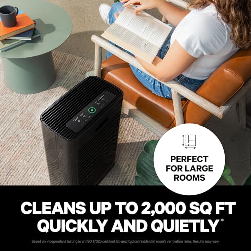 HEPA Air Purifier for Home Large Rooms, Quiet Air Filter for Bedroom A433