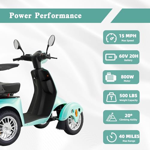 800W Heavy Duty Mobility Scooter for Adults, All Terrain with Seat I50789