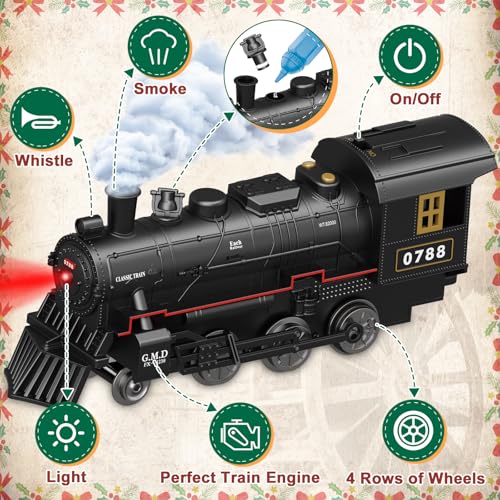 Remote Control Train Set with Lights and Sounds for Kids S368833