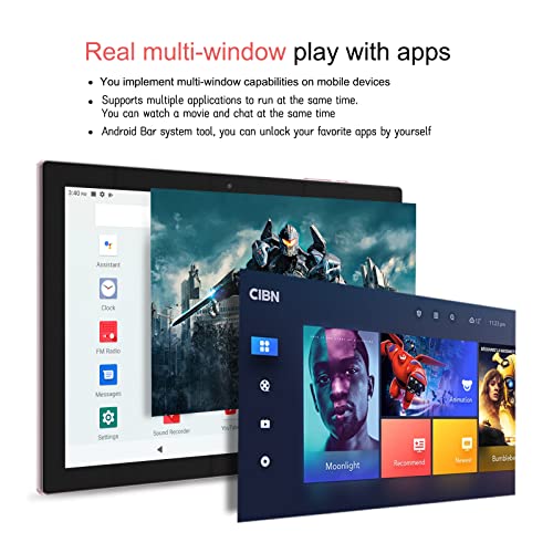 Tablet 10.1 inch Android 14 with Keyboard Case, Mouse, Stylus, 8GB+64GB, HD Touch Screen, Dual Camera, Wi-Fi, Blue W566112