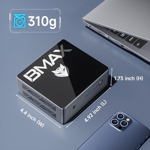 Mini PC, Intel N100, 16GB DDR4, 512GB SSD, Windows 11 Pro, Type-C/HDMI, WiFi 5, 4K Triple-Display J4911