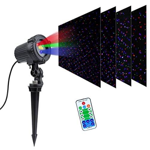 Outdoor Garden Laser Lights Projector, Red Green Blue, Waterproof A835206