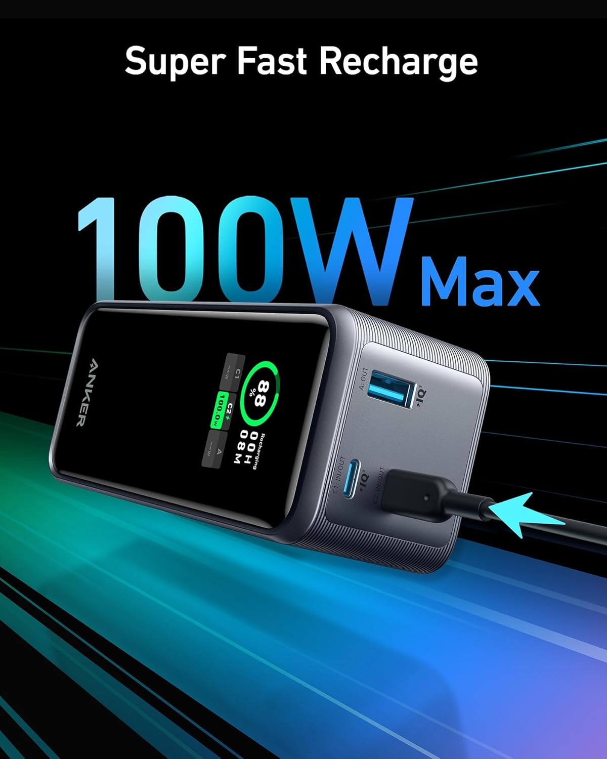 Portable Charger 24000mAh with 140W Output and Digital Display G5787