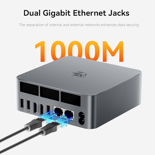 Mini PC, AMD Ryzen 5 6600H, 24GB DDR5 RAM, 1TB SSD, Dual HDMI, WiFi 6, Windows 11 Pro C703142