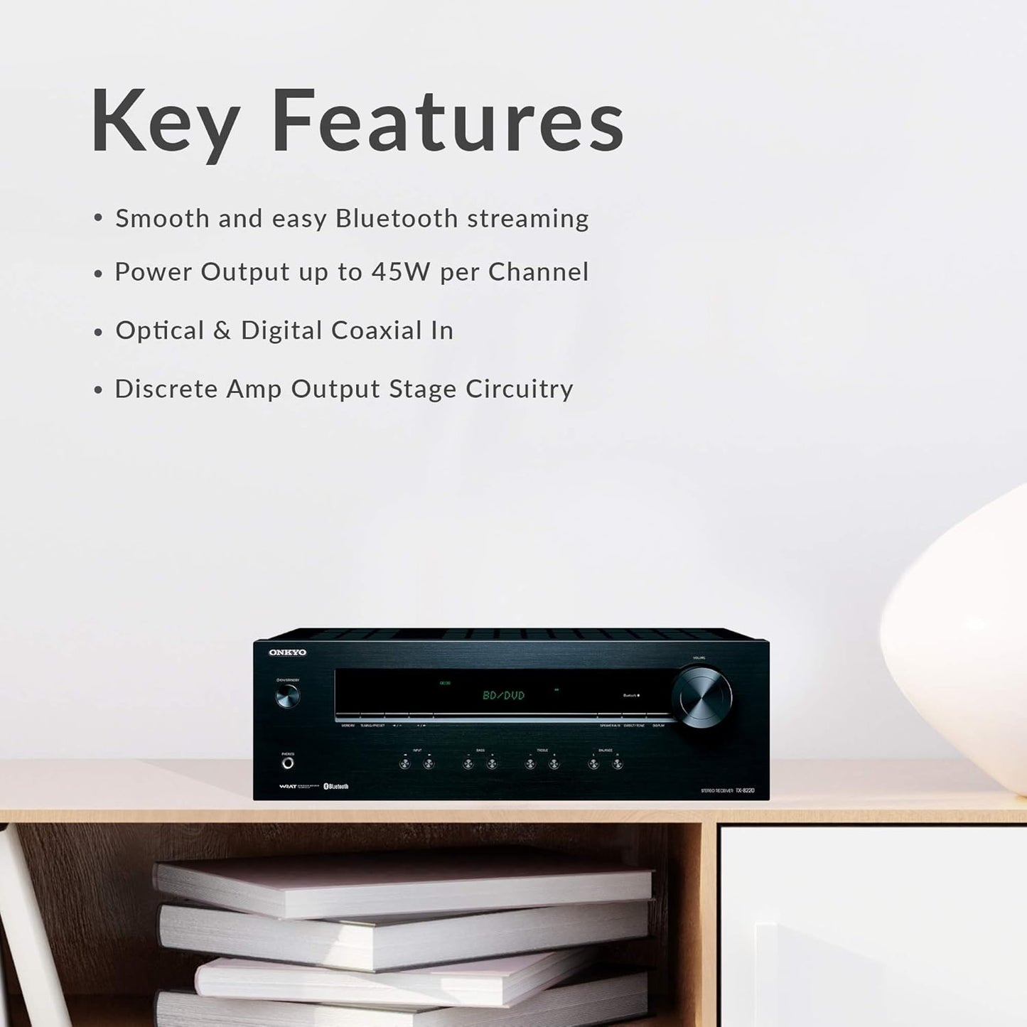 2 Channel Stereo Receiver with Bluetooth G7565