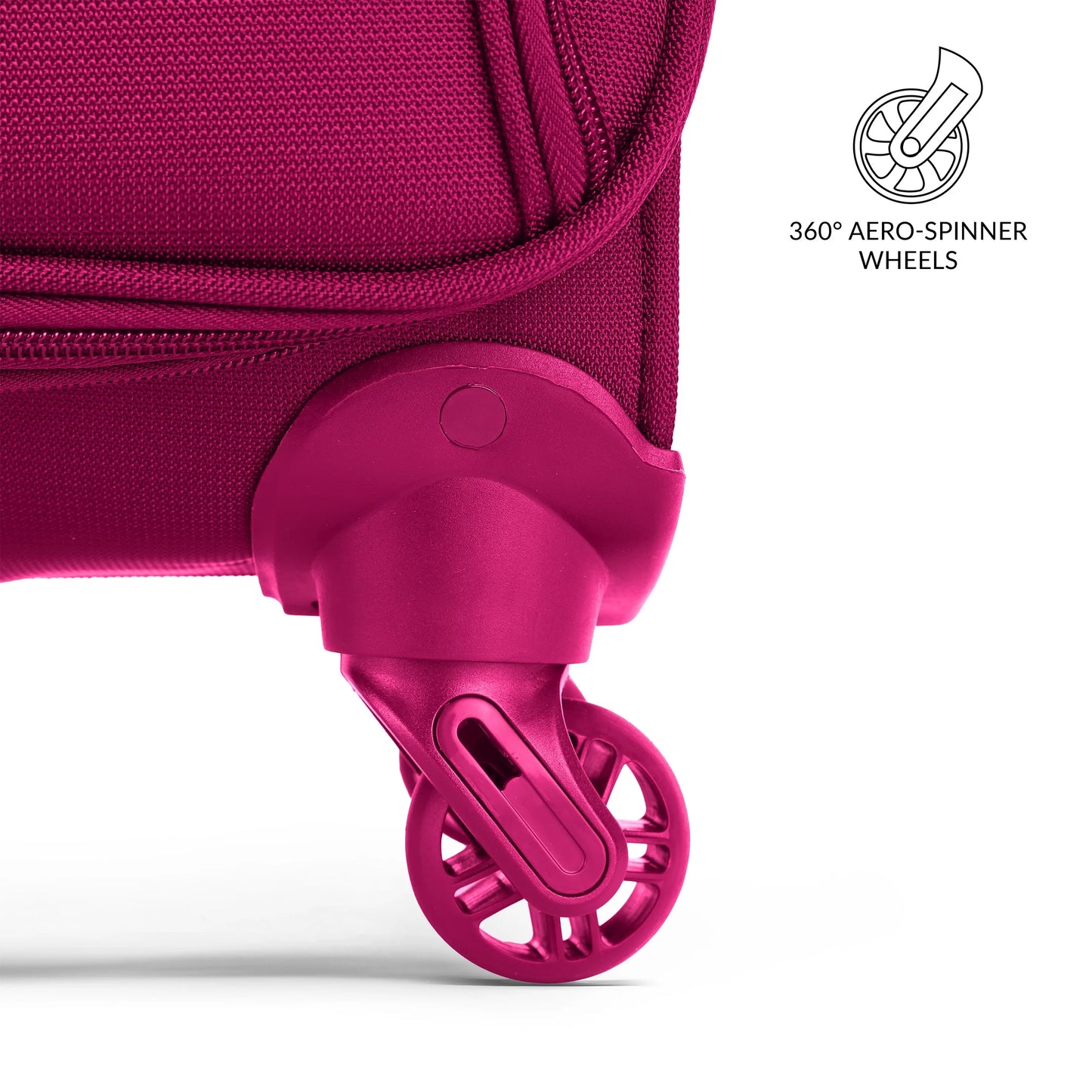 Softside 20" Carry-on Luggage, Fuchsia C12431
