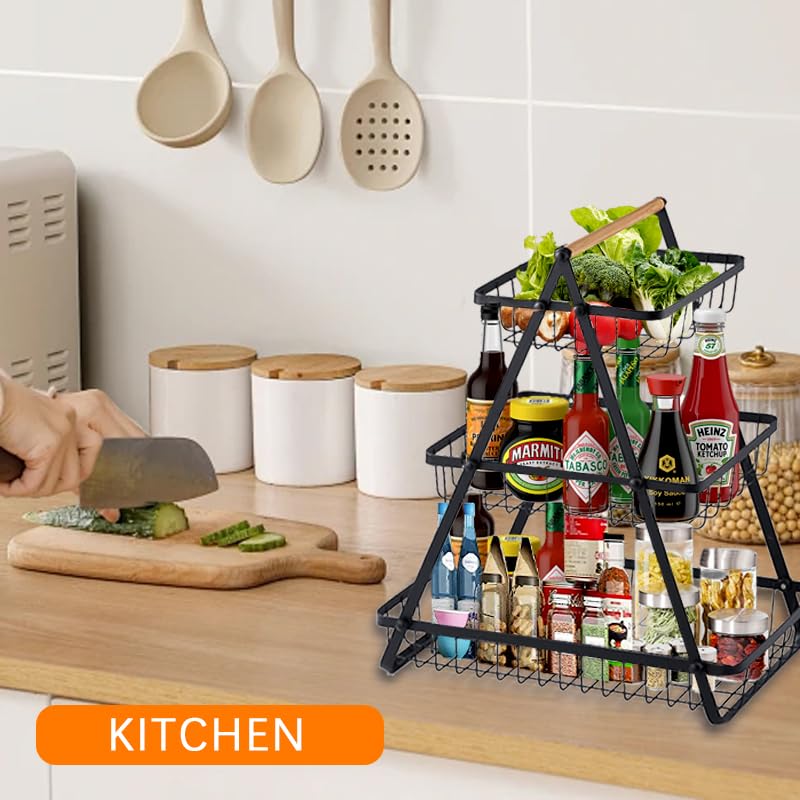 3 Tier Countertop Fruit Basket for Kitchen Storage Z1273